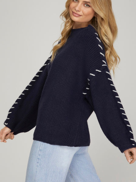 Navy Nights Sweater