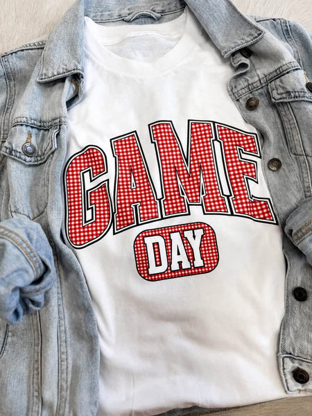 Game Day Gingham Tee