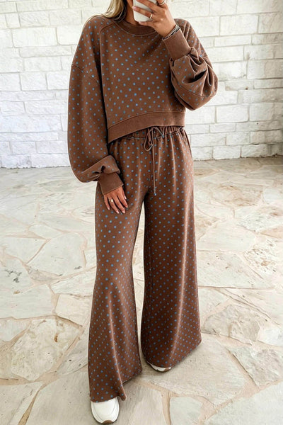 Brown Blue Dot Set